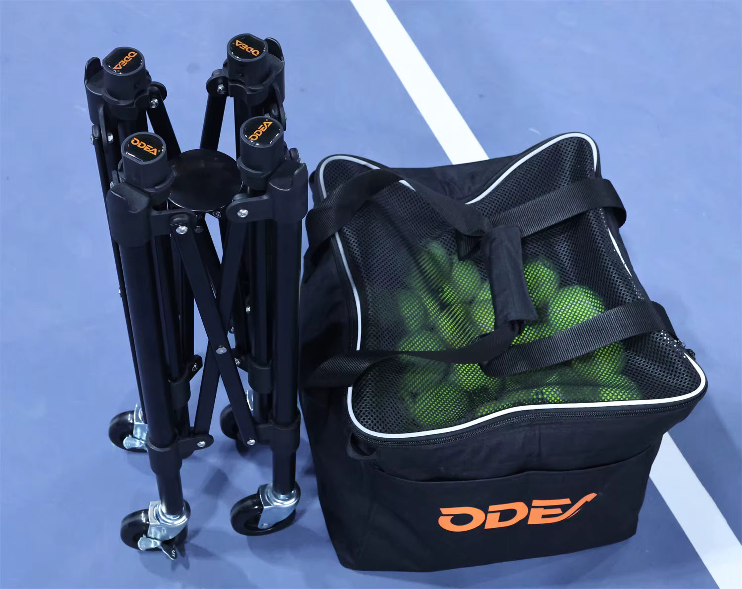 Chariot de collecte de balles de padel